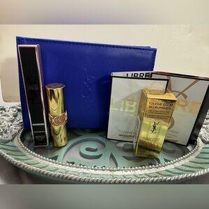 YSL Black Opium Yves Saint Laurent Rouge Volupte Cosmetics Bag Beauty Bundle